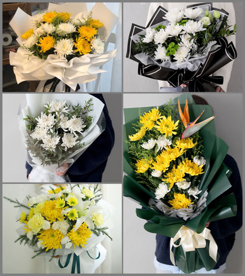 安徽宿州市萧县圣泉乡郭庄村白事花束代送